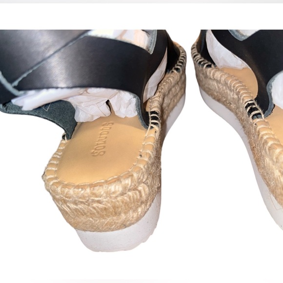 Soludos Black leather Olympia Espadrille Sandal! Size women’s 9!🔥NEW IN BOX - Picture 11 of 11